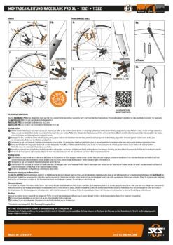 Kit De Garde-boue Raceblade Pro XL Noir -Équipement De Vélo AB bedienungsanleitung RACEBLADE PRO XL