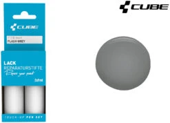 Cube Set De Stylos De Réparation De Peinture FLASH GREY -Équipement De Vélo Cube Lackreparaturstift Set FLASH GREY 2123