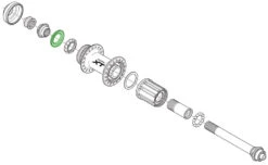 Shimano Bague D'étanchéité Pour Moyeu De Roue Arrière -Équipement De Vélo Shimano Dichtring fur Hinterradnabe Y26D10000 b