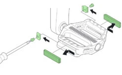 Shimano SM-PD69 Kit De Réflecteurs -Équipement De Vélo Shimano SM PD69 Reflektorset YL8S98050 b