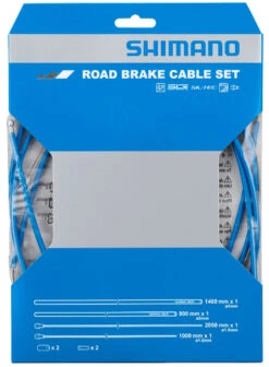 Shimano Set De Câbles De Frein SIL-TEC Pour Vélo De Course -Équipement De Vélo Shimano SIL TEC Rennrad Bremszugset Y80098015