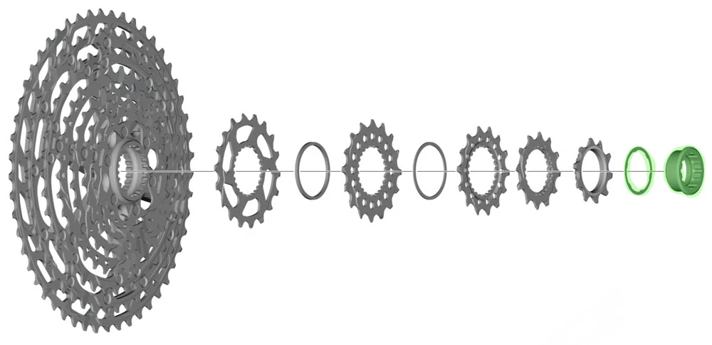 Shimano Bague De Fermeture Avec Bague D'espacement Pour CS-M8100/M7100 5 Shimano Bague De Fermeture Avec Bague D'espacement Pour CS-M8100/M7100 – Image 3