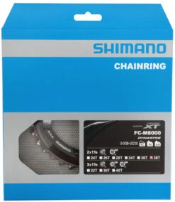 Shimano Plateau XT FC-M8000 2 Vitesses 38 Dents (BD) 9 Shimano Plateau XT FC-M8000 2 Vitesses 38 Dents (BD) -Équipement De Vélo Shimano XT 2 fach Kettenblatt FC M8000 38 Zahne BD Y1RL98090 c