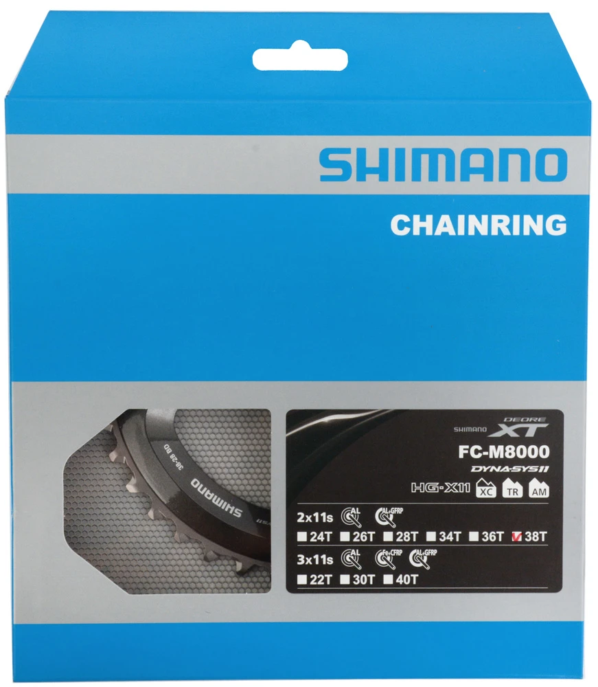Shimano Plateau XT FC-M8000 2 Vitesses 38 Dents (BD) 6 Shimano Plateau XT FC-M8000 2 Vitesses 38 Dents (BD) – Image 4