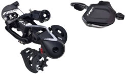 TRP Kit G-SPEC DH7 Dérailleur + Levier De Vitesse -Équipement De Vélo TRP DH7 Rear Derailleur Black Silver